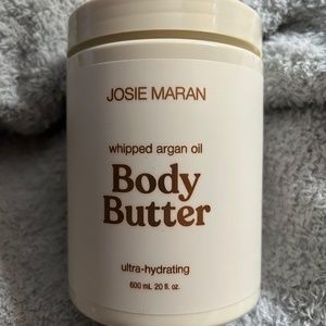 20 oz JOSIE MARAN WHIPPED ARGAN OIL BODY BUTTER W/PUMP UNSCENTED SEALED